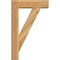 Ekena Millwork Traditional Block Rough Sawn Bracket w/ Offset Brace, Western Red Cedar, 6"W x 20"D x 32"H BKT0604X20X32TRA05RWR - alternate 2